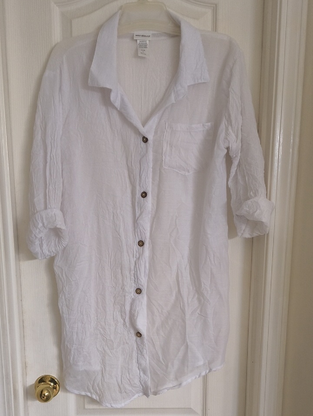 Classic White Swimsuit Cover-up